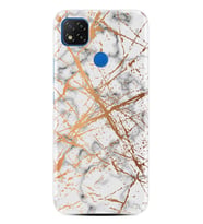 Kılıfland Xiaomi Redmi 9C Kılıf Silikon Resimli Kapak Super Marble Mermer Stok 1199