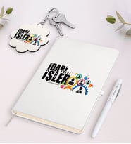BK Gift Kişiye Özel İdari İşler Amiri Beyaz Defter Kalem Ve Anahtarlık Hediye Seti (Model 1)