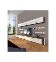 Decoraktiv Eko 8y Slm Tv Ünitesi Tv Sehpası (Beyaz - Kahverengi)