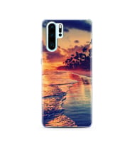 Sahil Tasarımlı Süper Şeffaf Silikon Telefon Kılıfı Huawei P30 Pro 