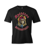 Motosiklet - Spitfire Siyah Erkek Tshirt