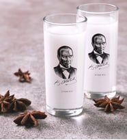 BK Gift Kişiye Özel Renkli Baskılı Atatürk Temalı İkili Rakı Bardağı Seti-14 (Beyaz)