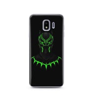 Black Panter Tasarım Süper Şeffaf Silikon Telefon Kılıfı Samsung J4