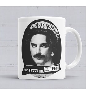 God Save The Queen Kupa Bardak Porselen