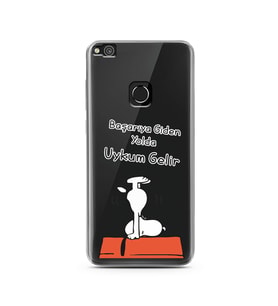 Snoopy Tasarımlı Süper Şeffaf Silikon Telefon Kılıfı Huawei P9 Lite 2017 