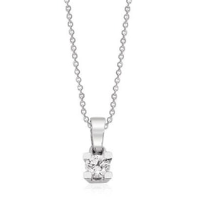 0.08 CT Pırlanta Tektaş Kolye