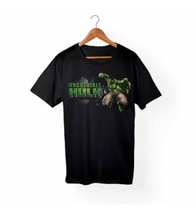 Hulk-Marvel Çocuk Siyah Tişört