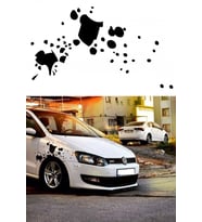 Çamur Leke Efekti Araba çamurluk Sticker Yapıştırma