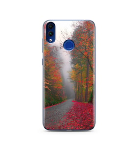 Sonbahar Tasarımlı Süper Şeffaf Silikon Telefon Kılıfı Huawei Honor 8c