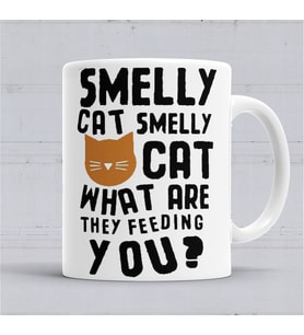 Friends Smelly Cat Phoebe Buffay Kupa Bardak Porselen