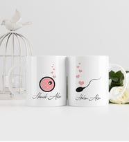 BK Gift Kişiye Özel İkili Sevgili Temalı Beyaz Kupa Bardak - 8
