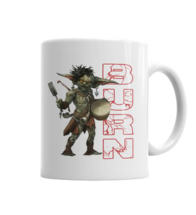 Goblin  Burn Kupa Bardak Porselen