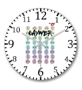 Gaymer Duvar Saati Bombeli Gercek Cam