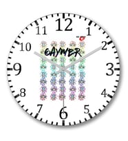 Gaymer Duvar Saati Bombeli Gercek Cam