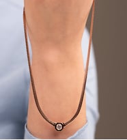 Mode Silver Balık sırtı  gümüş kolye