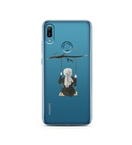 Salıncak Kız Tasarımlı Süper Şeffaf Silikon Telefon Kılıfı Huawei Y6 (Prime) 201