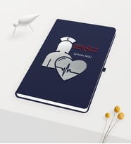 BK Gift Kişiye Özel Hemşire Temalı Lacivert Defter - 4