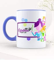 BK Gift Kişiye Özel En İyi Öğretmen Mavi Kupa Bardak - 2