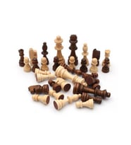 Büyük Boy Ahşap Satranç Taşı - 9 Cm Şah Taş - Ahşap Satranç Taşları