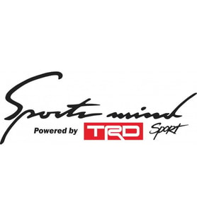 Powered By Toyota TRD Sport Mind Oto Araba Sticker