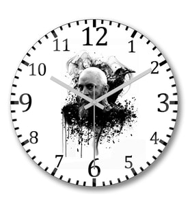 Ragnar Lothbrok Vikings Duvar Saati Bombeli Gercek Cam
