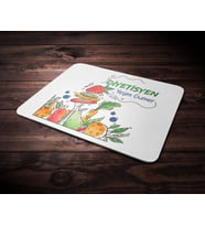 Kişiye Özel Diyetisyen Tasarımlı Mouse Pad (Renksiz)