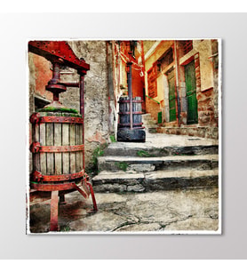 Arty Tablo Vintage Sokak Tablo (Karışık)