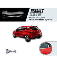 Renault Clio 4 HB Krom Cam Çıtası 8 parça 2012 -2019 arası Paslanmaz Çelik