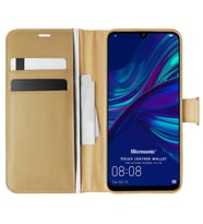 Microsonic Huawei Honor 10 Lite Kılıf Delux Leather Wallet Gold