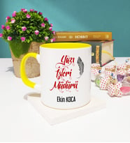 Yazı İşleri Müdürü Kupa Bardak Sarı