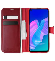 Microsonic Huawei Y7P Kılıf Delux Leather Wallet Kırmızı
