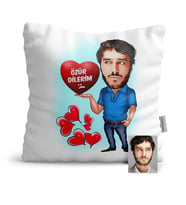 BK Gift Kişiye Özel Özür Dilerim Karikatür  Yastık  2
