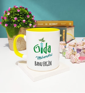 Gıda Mühendisi Kupa Bardak Sarı