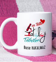 Mesajlı Patoloji Teknikeri Tasarımlı Kişiye Özel Patoloji Teknikeri Kupa Bardak