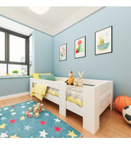 Vega Montessori %100 MDF Karyola ( 100X200 ) V1 Beyaz