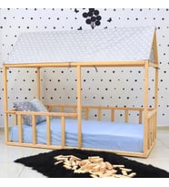 Montessori Yatak Doğal Çam Genç Odası Dubai