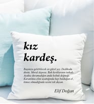Kişiye Özel Kız Kardeş Yastığı