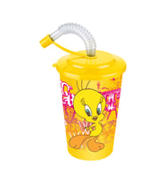 Tweety Kapaklı Pipetli Bardak 400 Ml.