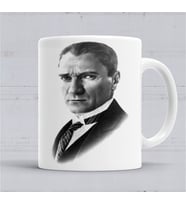 Mustafa Kemal Atatürk Kupa  Bardak Porselen