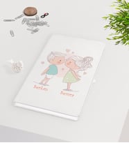 BK Gift Kişiye Özel Sevgililer Günü Beyaz Defter-108