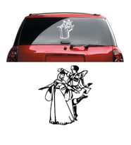 Kafkas Dans Sticker Araba Sticker Yapıştırma Çerkes