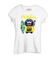 Florida - Sörf Beyaz Kadın Tshirt