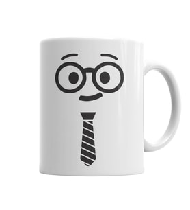 Gravata Nerd Kravat Kupa Bardak Porselen
