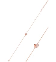 Söğütlü Silver Gümüş rose zirkon taşlı kuğu bileklik