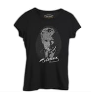 DNA'mızda Var - Atatürk Siyah Kadın Tshirt