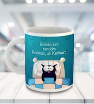 Kişiye Özel Meow Botoks Kim Sen Kim Temalı Kupa Bardak 81533