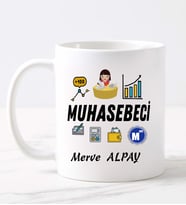 Muhasebeci  Kupa (Beyaz)