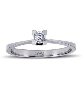 Lova 0,14 Karat Pırlanta Tektaş Yüzük - 1050006