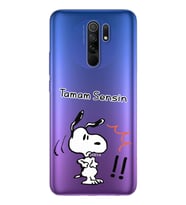 Snoopy Tasarımlı Süper Şeffaf Silikon Telefon Kılıfı Xiomai Redmi 9