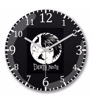 Death Note Duvar Saati Bombeli Gercek Cam